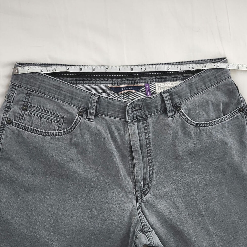 Hiltl Dude Men's Contemporary Fit Denim Straight Leg Jeans Gray Size 36/34 - Picture 3 of 12